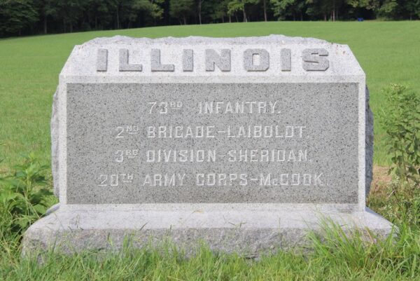 73RD ILLINOIS INFANTRY WAR MEMORIAL FRONT