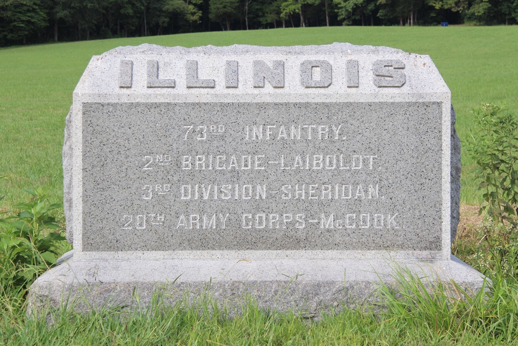 73RD ILLINOIS INFANTRY WAR MEMORIAL FRONT