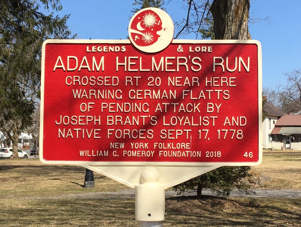 ADAM HELMER’S RUN REVOLUTIONARY WAR MEMORIAL MARKER