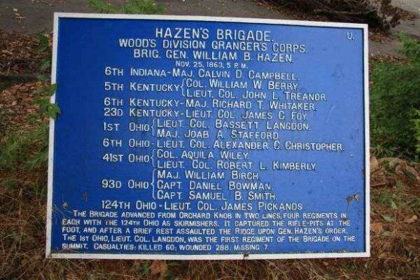 HAZEN’S BRIGADE MEMORIAL PLAQUE I
