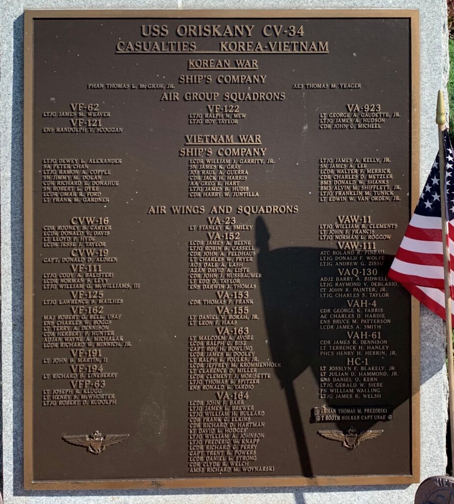 ANCHOR USS ORIOSKANY CVA-34 MEMORIAL PLAQUE B