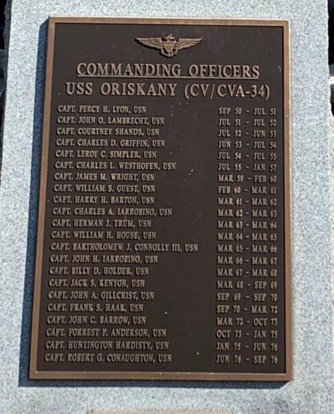 ANCHOR USS ORIOSKANY CVA-34 MEMORIAL PLAQUE C