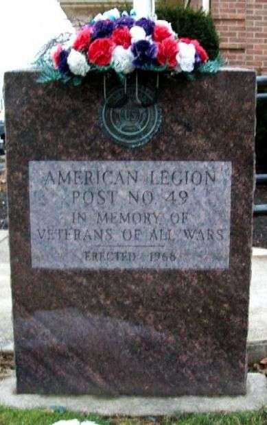 AMERICAN LEGION POST 49 VETERANS MEMORIAL