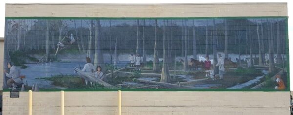 AMBUSH AT BENBOW’S FERRY MEMORIAL MURAL