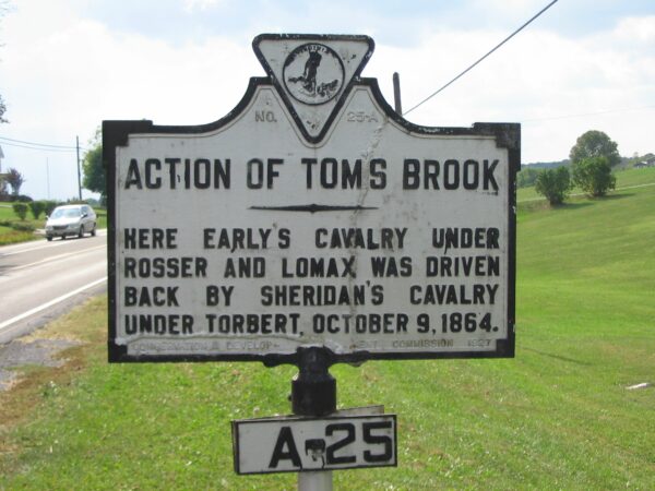 ACTION OF TOMS BROOK WAR MEMORIAL MARKER