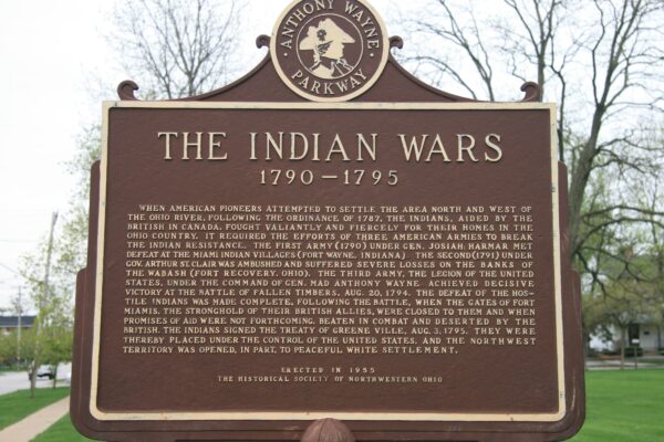 THE INDIAN WARS 1790-1795 MEMORIAL MARKER MAUMEE