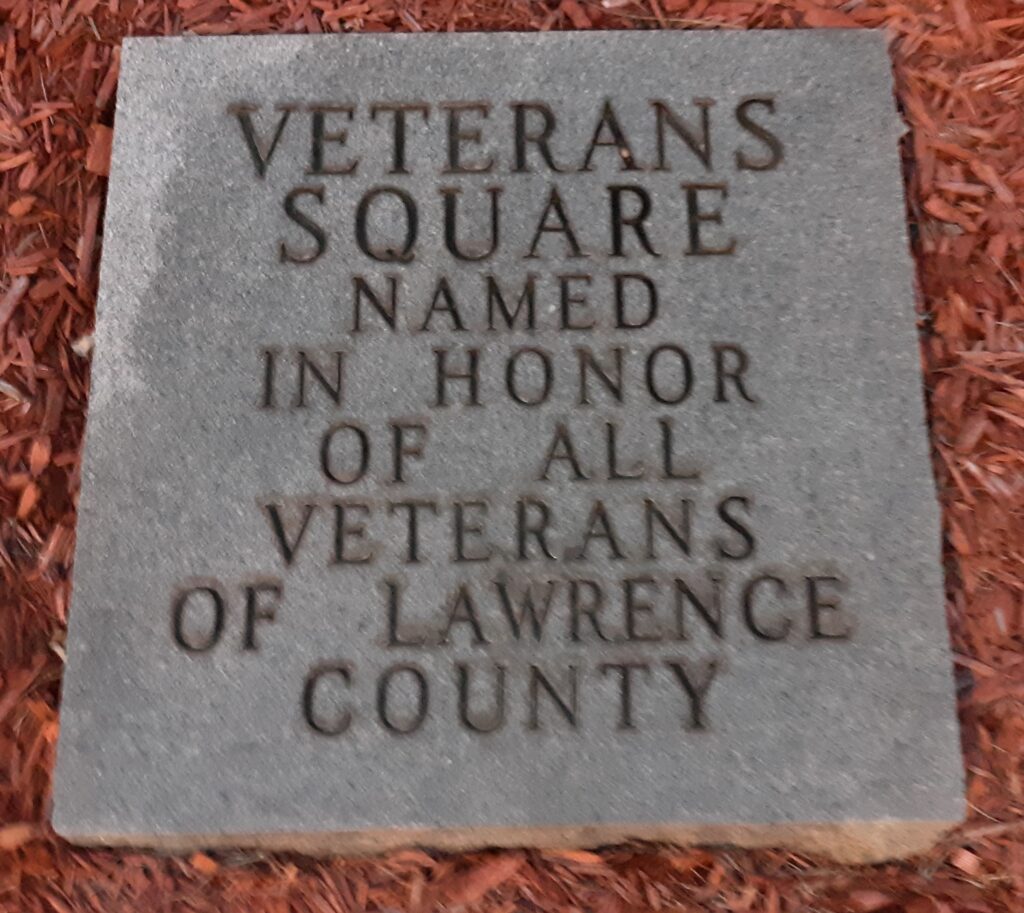 LAWRENCE COUNTY VETERANS SQUARE MEMORIAL STONE