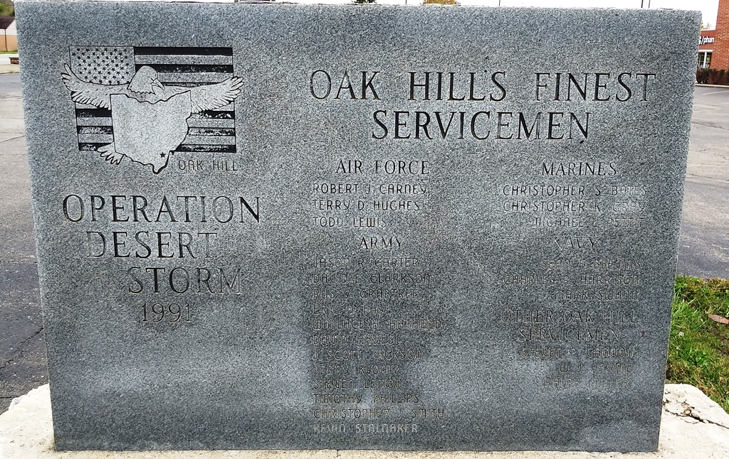 OAK HILL’S FINEST SERVICEMEN MEMORIAL