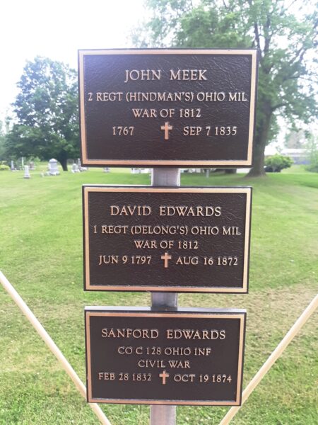 TEXAS, OH VETERANS MEMORIAL PLAQUES