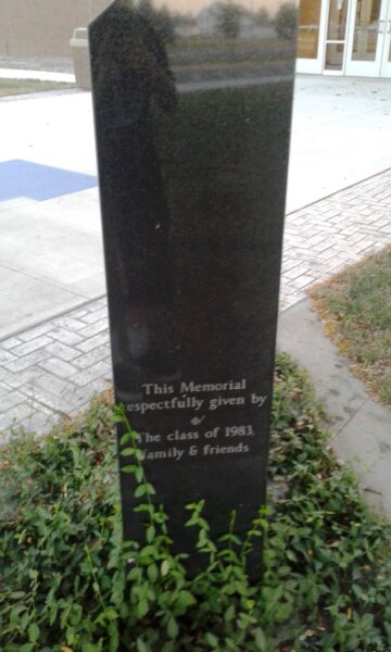 LIEUTENANT. COLONEL KEVIN SONNEBERG WAR MEMORIAL SIDE B