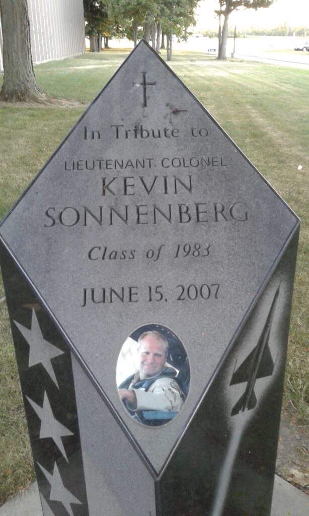 LIEUTENANT. COLONEL KEVIN SONNEBERG WAR MEMORIAL TOP
