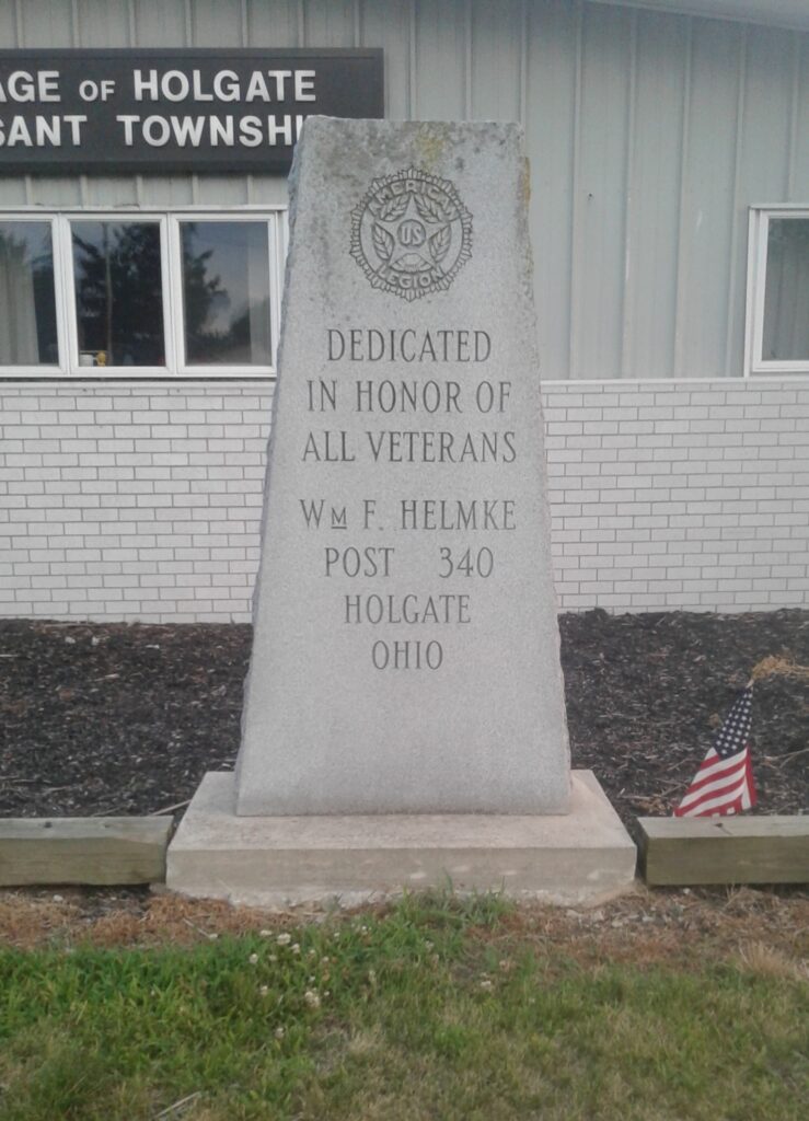 WM F. HELMKE POST 340 ALL VETERANS MEMORIAL