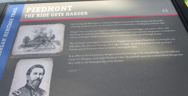 PIEDMONT THE RIDE GETS HARDER MEMORIAL PLAQUE