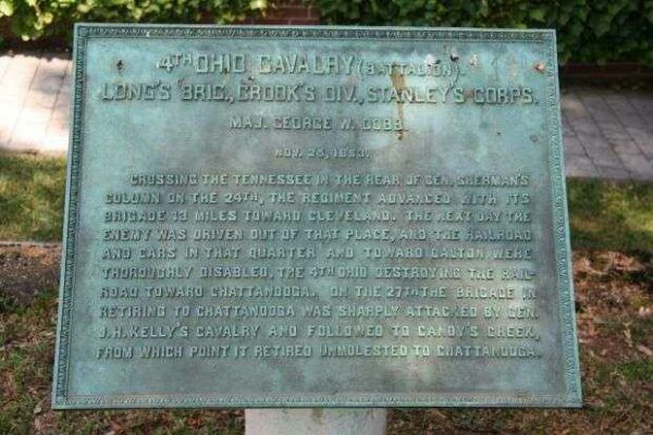 4TH OHIO CAVALRY (BATTALION) MEMORIAL PLAQUE