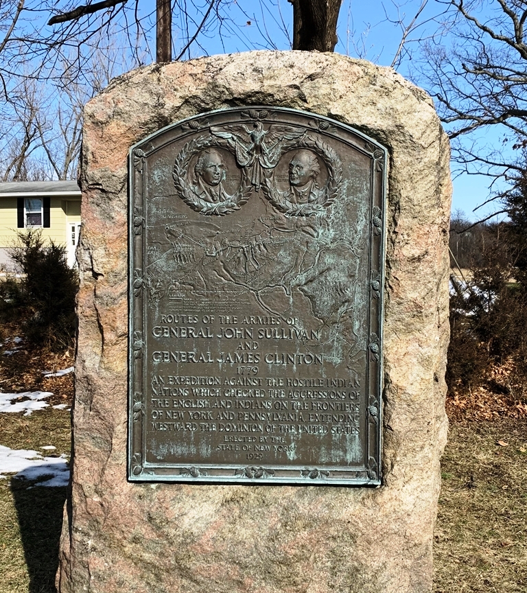 AURORA ROUTES OF THE ARMIES OF GENERAL JOHN SULLIVAN AND GENERAL JAMES CLINTON MEMORIAL FRONT