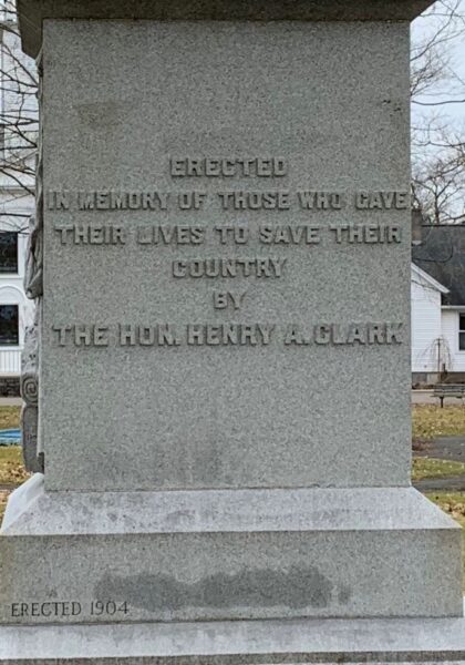 BAINBRIDGE CIVIL WAR MEMORIAL STONE A