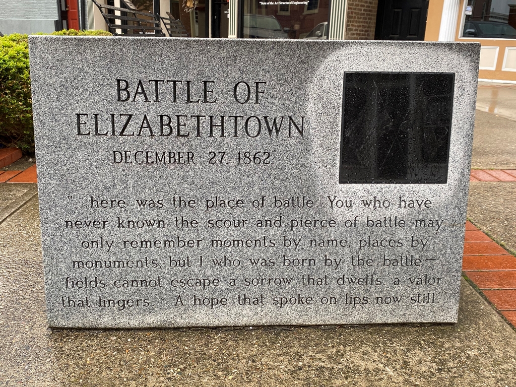BATTLE OF ELIZABETHTOWN WAR MEMORIAL