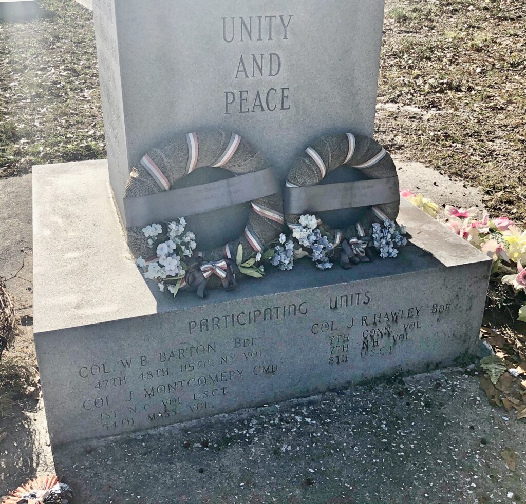 BATTLE OF OLUSTEE UNION WAR MEMORIAL CROSS BASE B