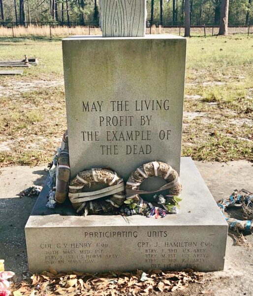 BATTLE OF OLUSTEE UNION WAR MEMORIAL CROSS BASE C