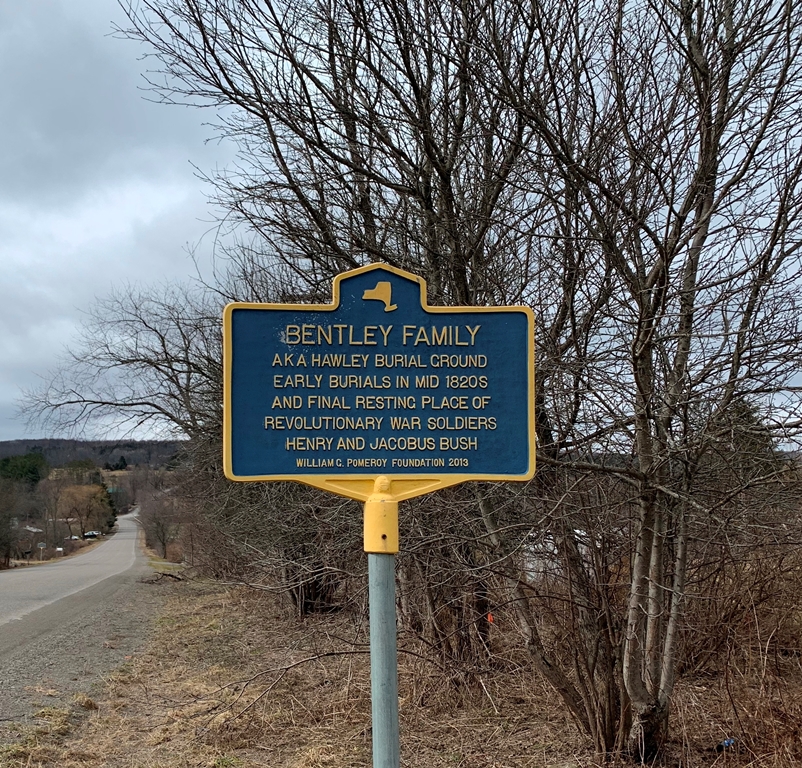 BENTLEY FAMILY REVOLUTIONARY WAR SOLDIERS MEMORIAL MARKER