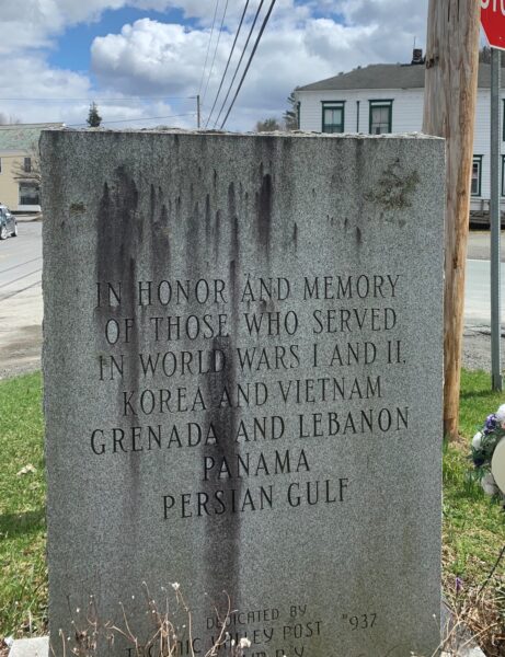 BERLIN, NEW YORK WAR MEMORIAL STONE