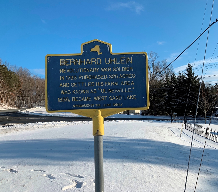 BERNARD UHLEIN REVOLUTIONARY WAR SOLDIER MEMORIAL MARKER