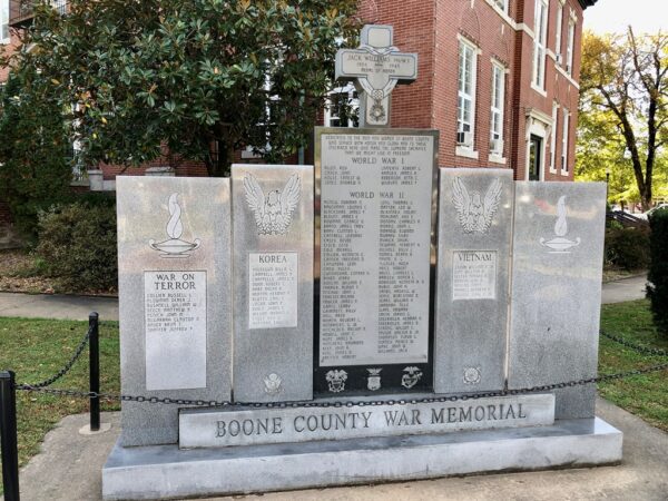 BOONE COUNTY WAR MEMORIAL FRONT