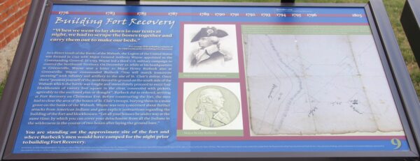 BUILDING FORT RECOVERY MEMORIAL PANEL