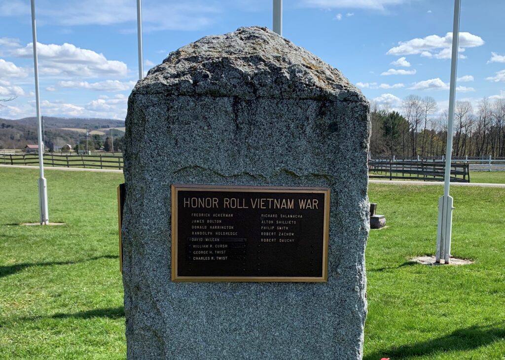 BURLINGTON FLATS WAR VETERANS MEMORIAL SIDE A