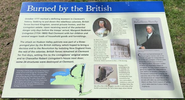 BURNED BY THE BRITISH REVOLUTIONARY WAR MEMORIAL PANEL