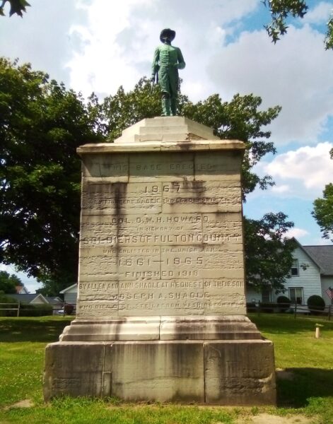 SOLDIERS OF FULTON COUNTY IN THE UNION ARMY WAR MEMORIAL