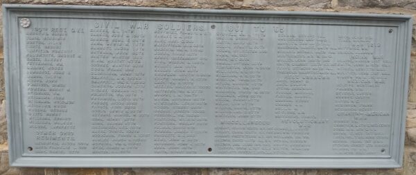 FULTON COUNTY CIVIL WAR MEMORIAL HONOR ROLL PLAQUE