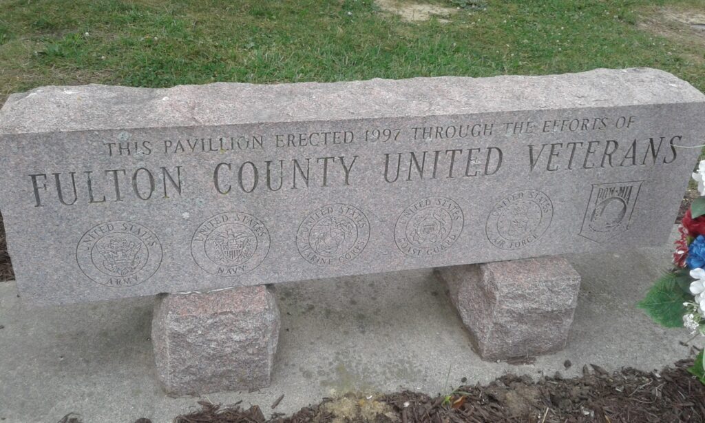 FULTON COUNTY UNITED VETERANS MEMORIAL PAVILION STONE