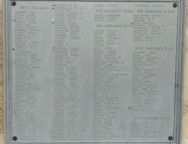 SOLDIERS AND SAILORS FULTON COUNTY, OHIO, MEMORIAL PLAQUE H