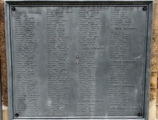 SOLDIERS AND SAILORS FULTON COUNTY, OHIO, MEMORIAL PLAQUE F