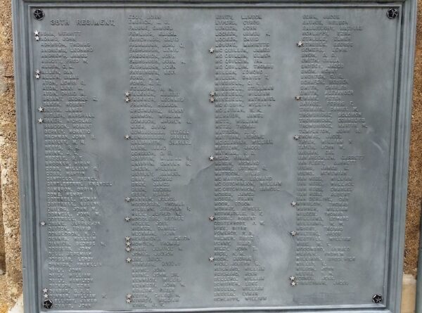 SOLDIERS AND SAILORS FULTON COUNTY, OHIO, MEMORIAL PLAQUE E