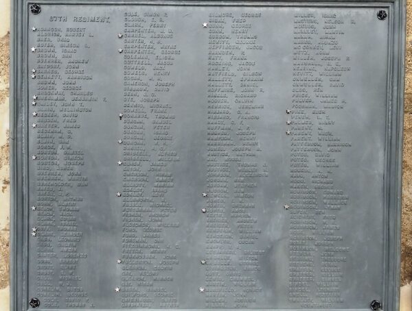 SOLDIERS AND SAILORS FULTON COUNTY, OHIO, MEMORIAL PLAQUE C