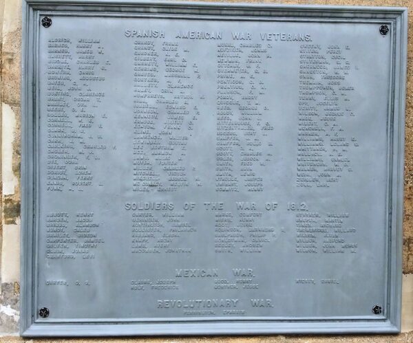 SOLDIERS AND SAILORS FULTON COUNTY, OHIO, MEMORIAL PLAQUE A