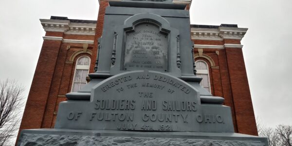 SOLDIERS AND SAILORS FULTON COUNTY, OHIO, MEMORIAL SIDE A