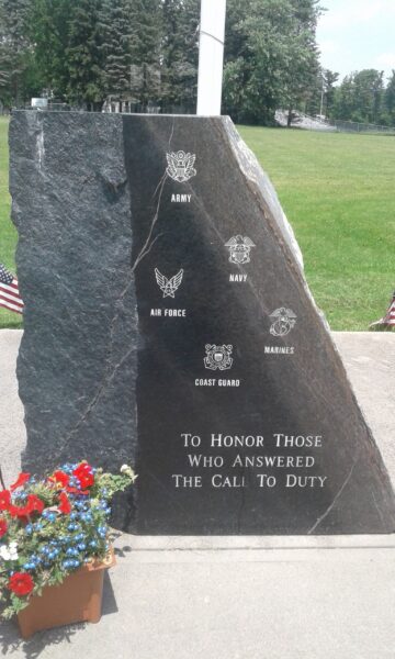 SWANTON VETERANS MEMORIAL CLOSE-UP