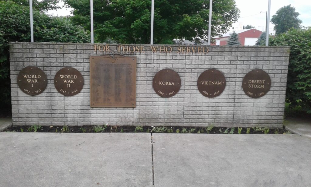LYONS ARMED FORCES WAR VETERANS MEMORIAL WALL