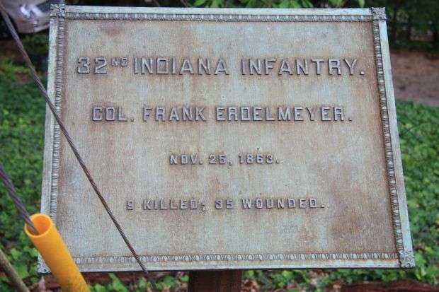 32ND INDIANA INFANTRY MEMORIAL PLAQUE