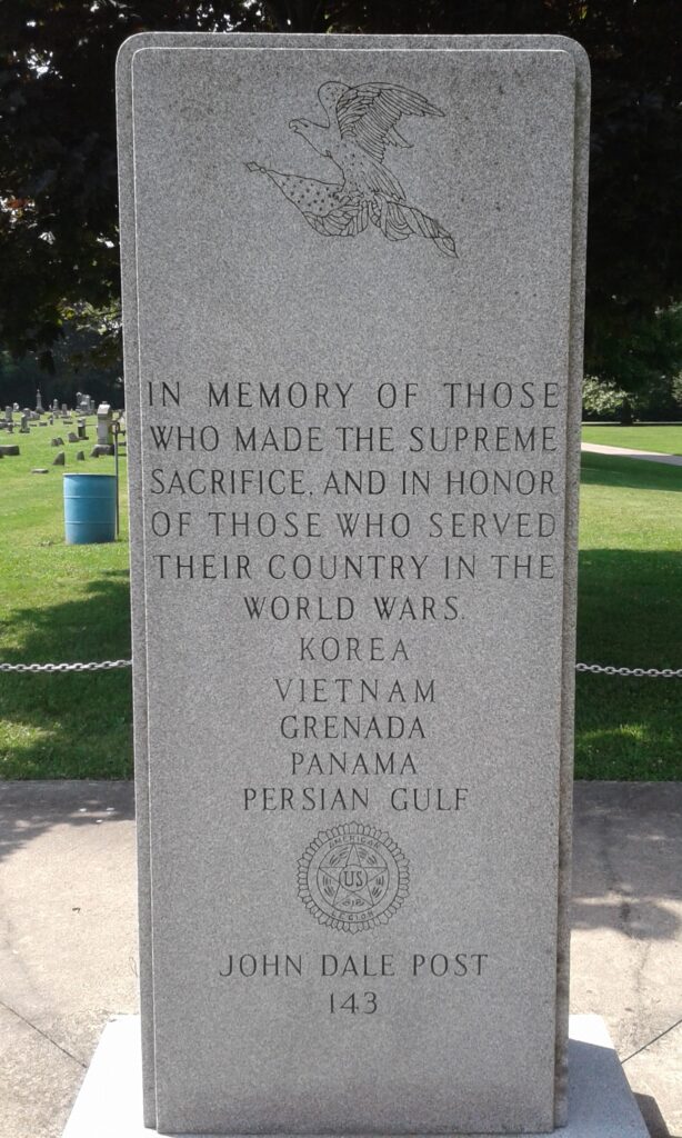 AMERICAN LEGION POST 143 VETERANS MEMORIAL CLOSE-UP