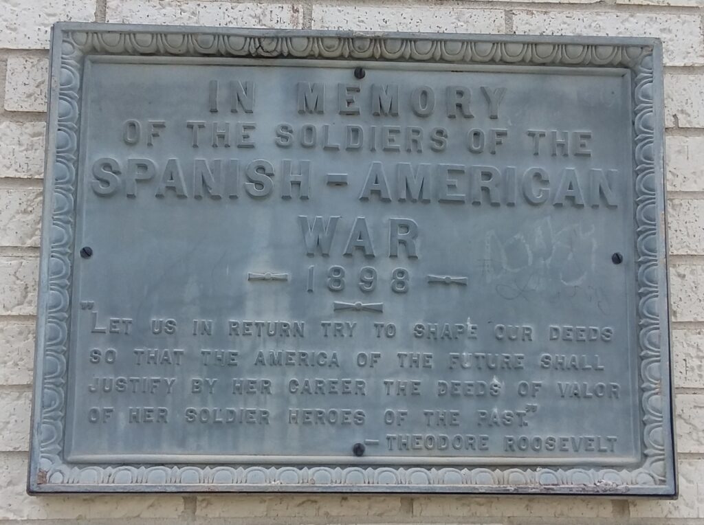 SOLDIERS MEMORIAL MONUMENT PLAQUE C