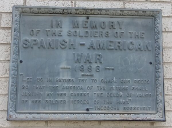 SOLDIERS MEMORIAL MONUMENT PLAQUE C
