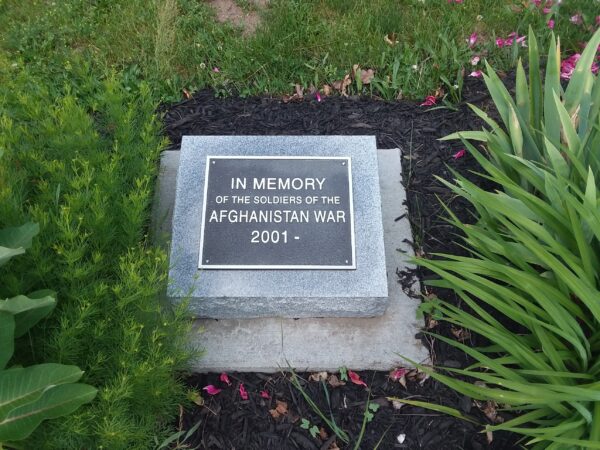 DELTA  AFGHANISTAN WAR MEMORIAL TABLET