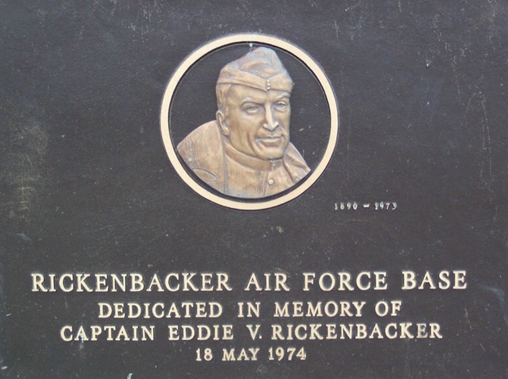 RICKENBACKER AIR FORCE BASE MEMORIAL PLAQUE