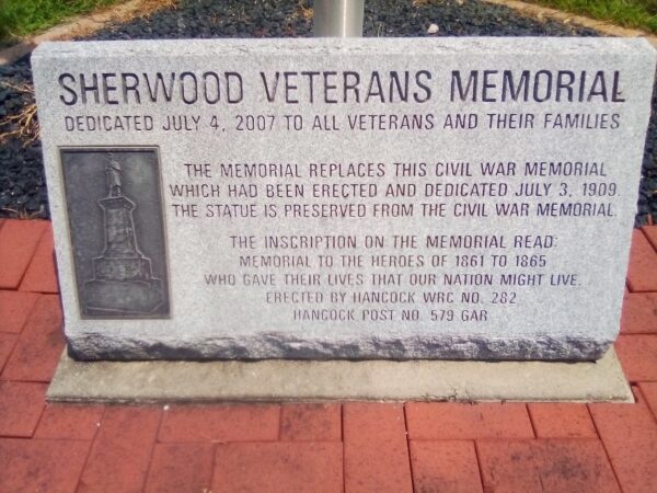 SHERWOOD ALL VETERANS MEMORIAL STONE