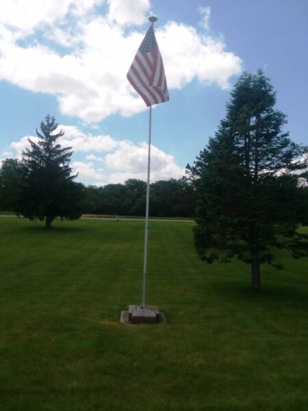 NEY CEMETERY ALL VETERANS MEMORIAL FLAGPOLE