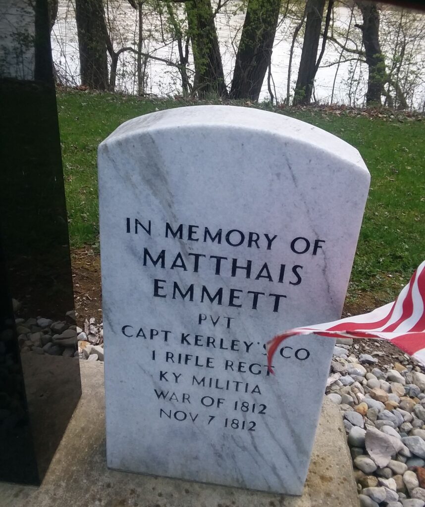 KENTUCKY & OHIO SOLDIERS MEMORIAL RIGHT STONE